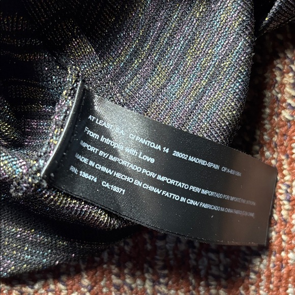 Intropia for Anthropologie Toby Metallic stripe short sleeve mini dress - Picture 15 of 15